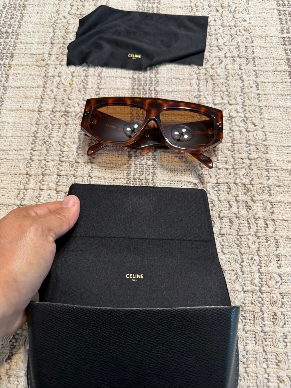 Celine women’s Tortoiseshell Sunglasses with Brown Lenses - Picture 5 of 9